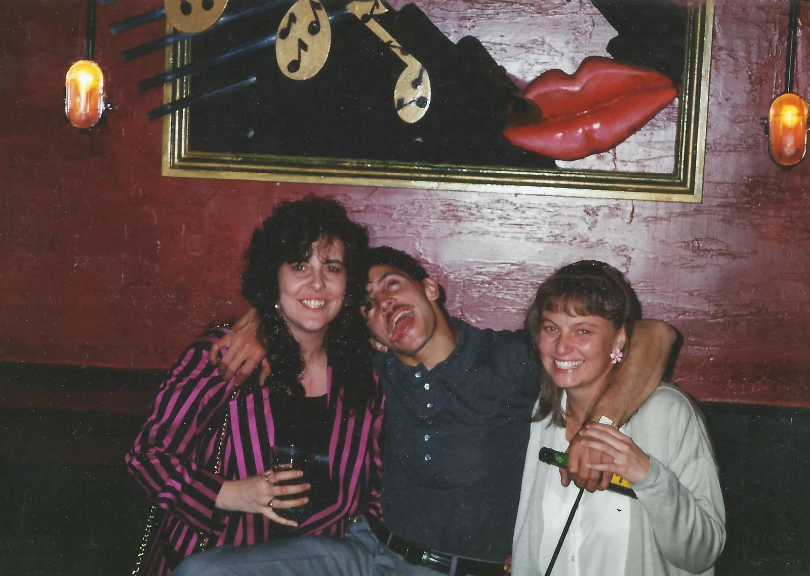 Three of the original Jimmy's crew at the bar