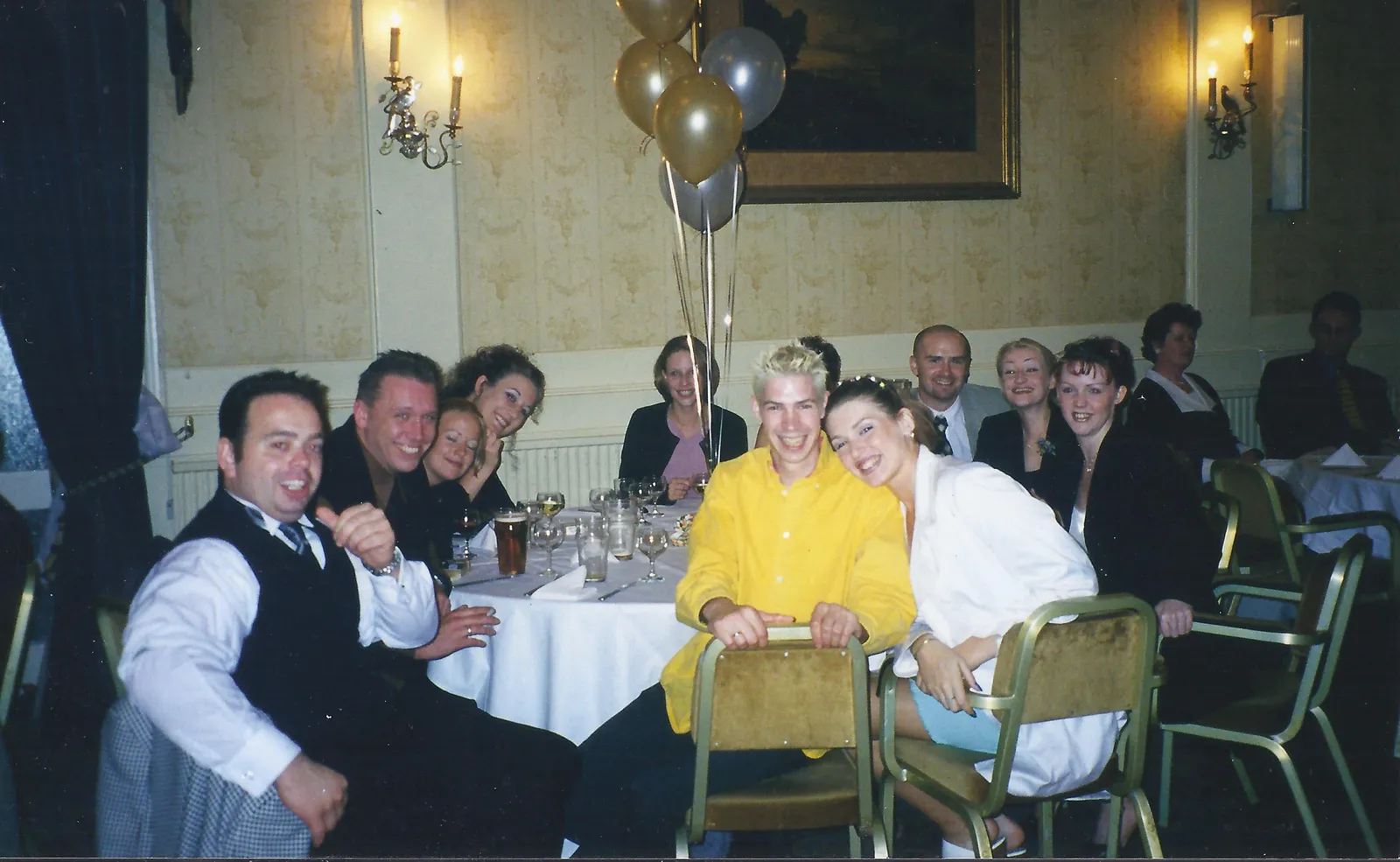 Jimmy's staff at a celebration dinner